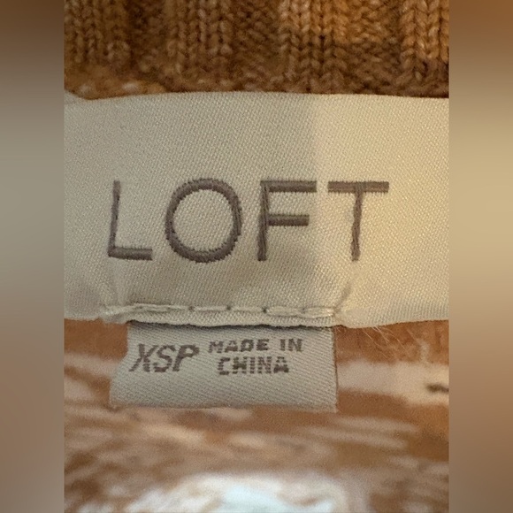 LOFT Petite Shimmer Animal Print Sweater Dress Size XS Petite. NWT - Picture 4 of 8